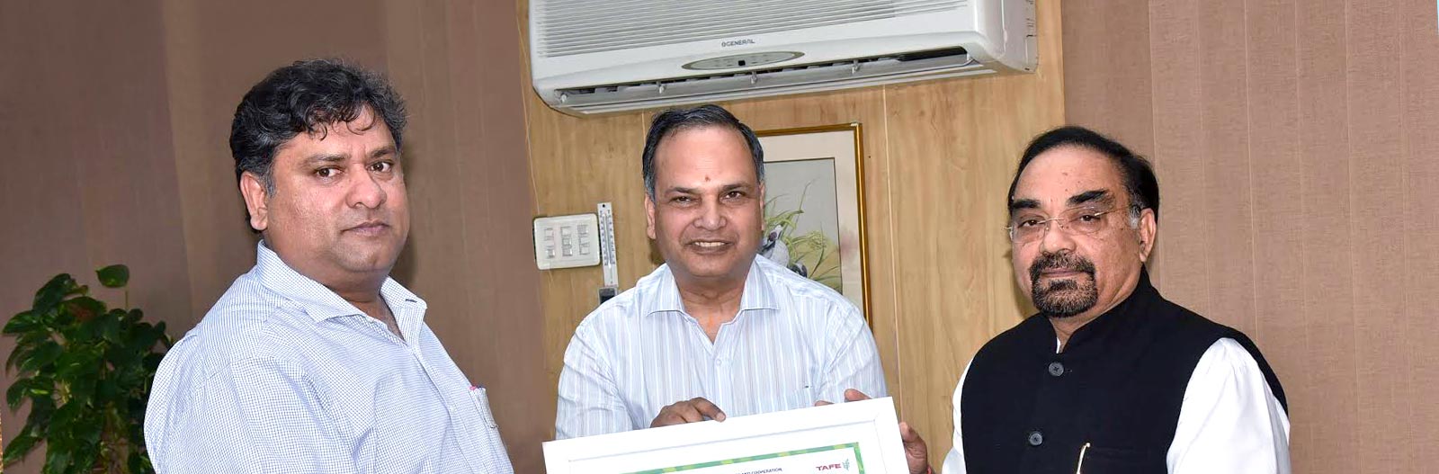 TAFE’s free of cost tractor rental platform – ‘JFarm Services’ launched in Telangana <br/> by Chief Secretary of Telangana, Dr. S K Joshi